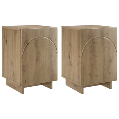 vidaXL Bedside Cabinet 2 pcs Artisan Oak 33.5 x 34.5 x 50 cm