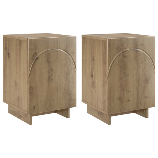 vidaXL Bedside Cabinet 2 pcs Artisan Oak 33.5 x 34.5 x 50 cm