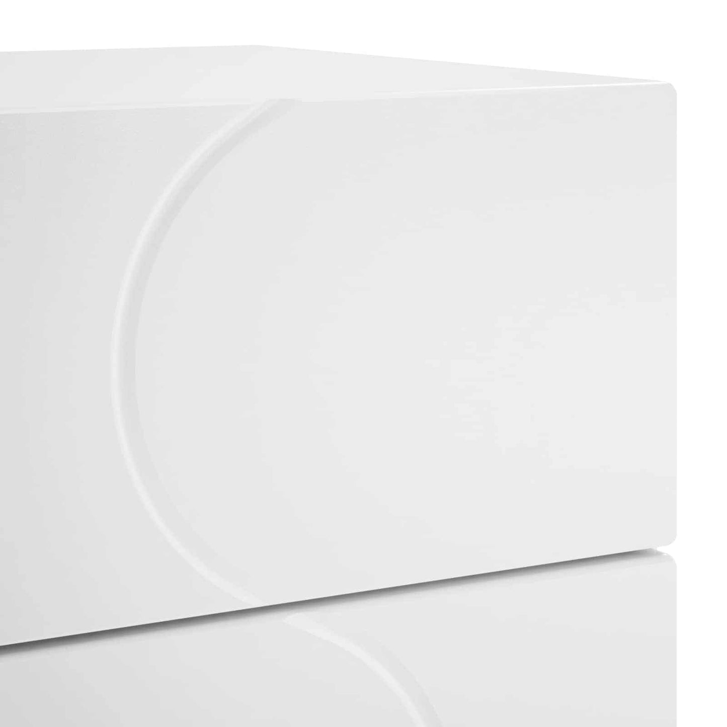 vidaXL Bedside Cabinet 2 pcs White 33.5 x 34.5 x 60 cm Engineered Wood