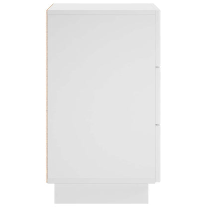 vidaXL Bedside Cabinet 2 pcs White 33.5 x 34.5 x 60 cm Engineered Wood