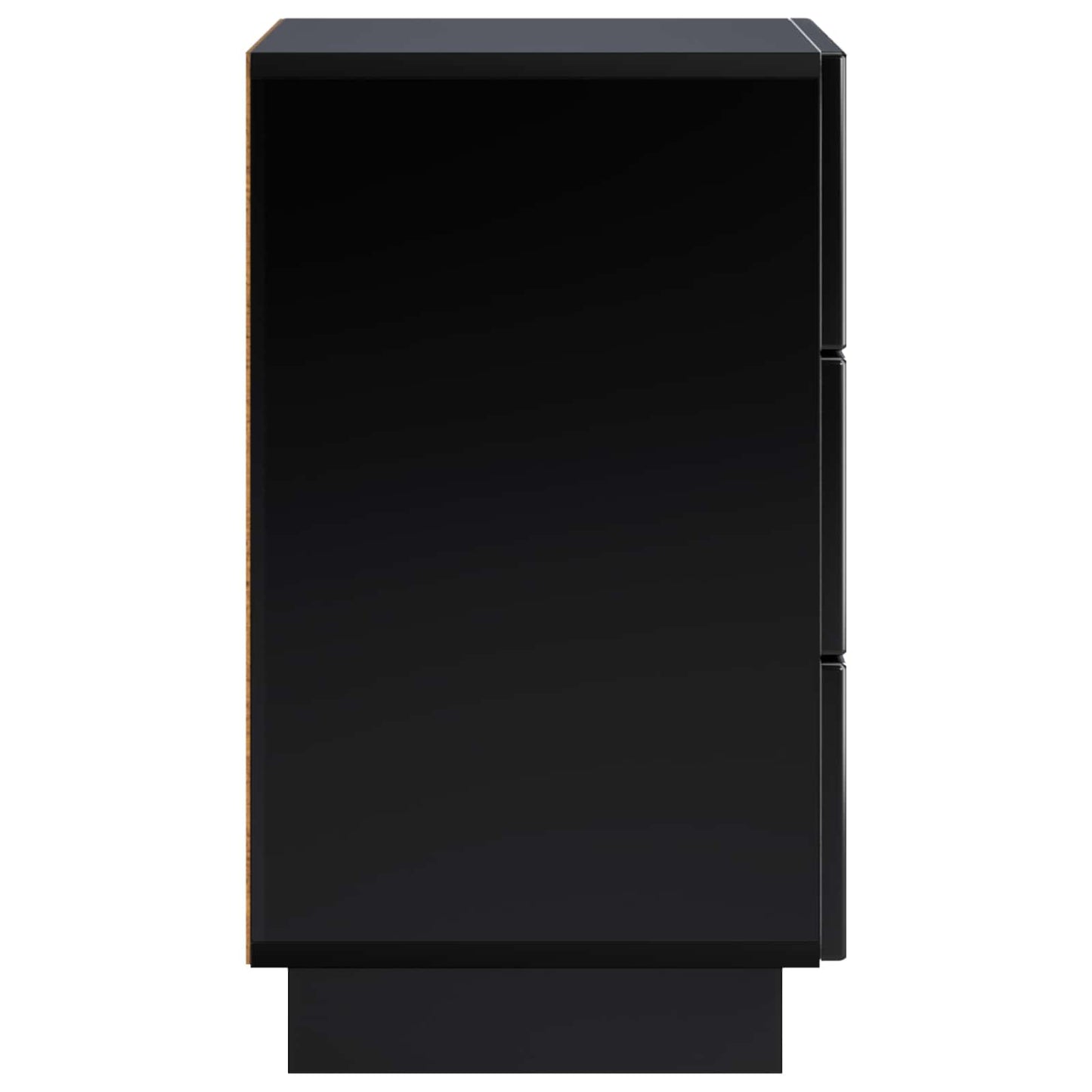 vidaXL Bedside Cabinet 2 pcs Black 33.5 x 34.5 x 60 cm Engineered Wood