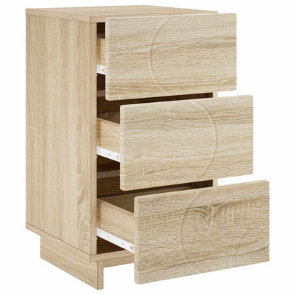 vidaXL Bedside Cabinet Sonoma Oak 33.5 x 34.5 x 60 cm Engineered Wood