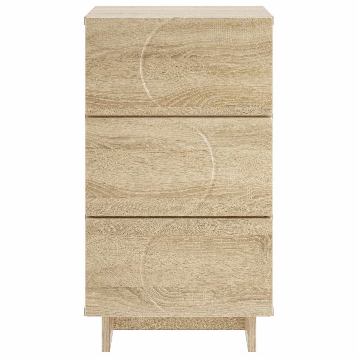 vidaXL Bedside Cabinet Sonoma Oak 33.5 x 34.5 x 60 cm Engineered Wood