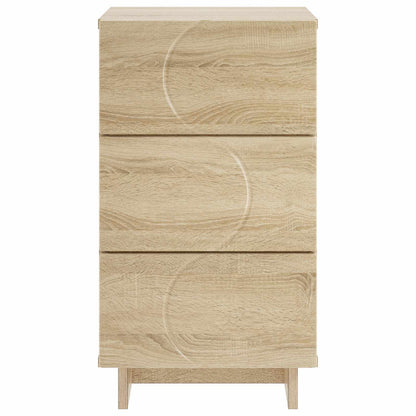 vidaXL Bedside Cabinet Sonoma Oak 33.5 x 34.5 x 60 cm Engineered Wood
