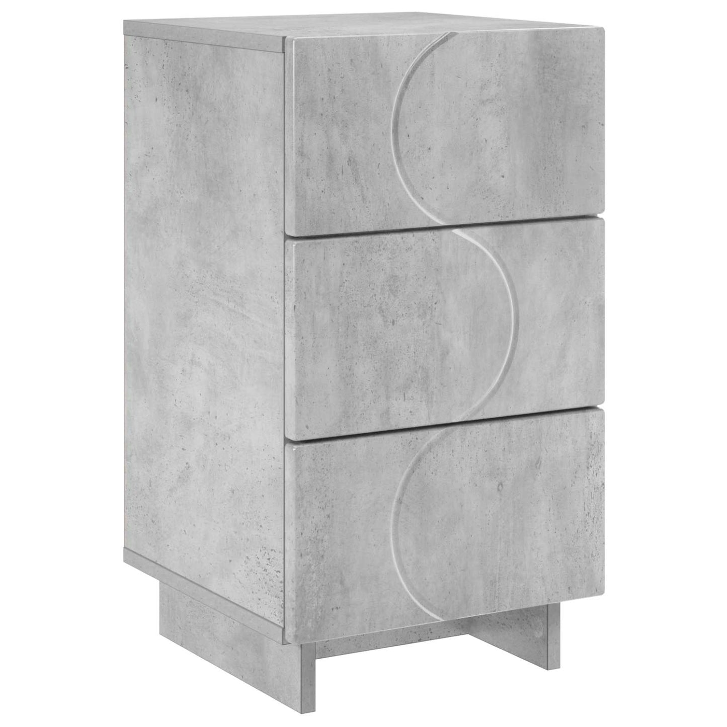 vidaXL Bedside Cabinet Concrete Grey 33.5 x 34.5 x 60 cm