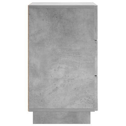 vidaXL Bedside Cabinet Concrete Grey 33.5 x 34.5 x 60 cm