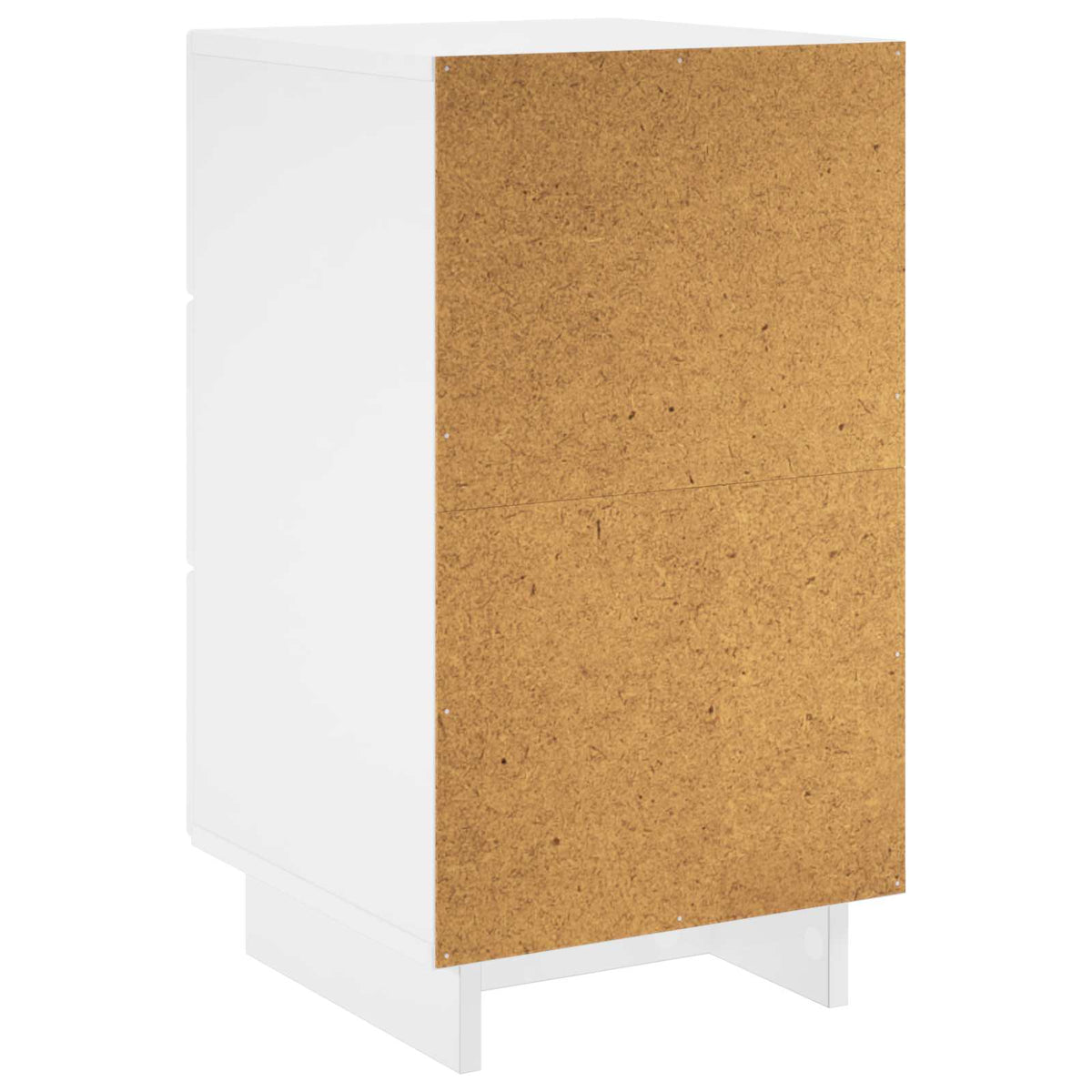 vidaXL Bedside Cabinet High Gloss White 33.5 x 34.5 x 60 cm