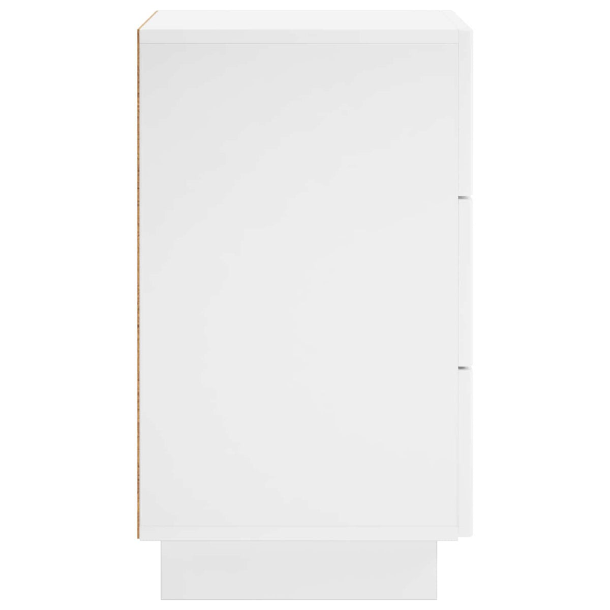 vidaXL Bedside Cabinet High Gloss White 33.5 x 34.5 x 60 cm