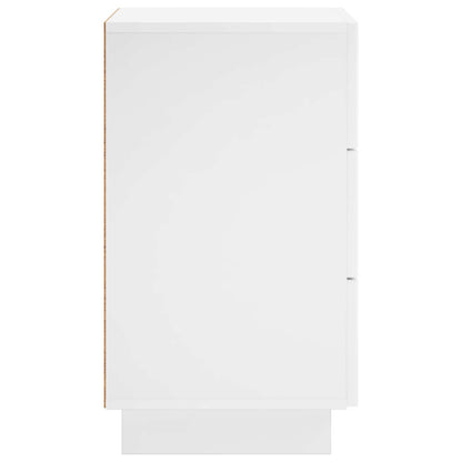 vidaXL Bedside Cabinet High Gloss White 33.5 x 34.5 x 60 cm