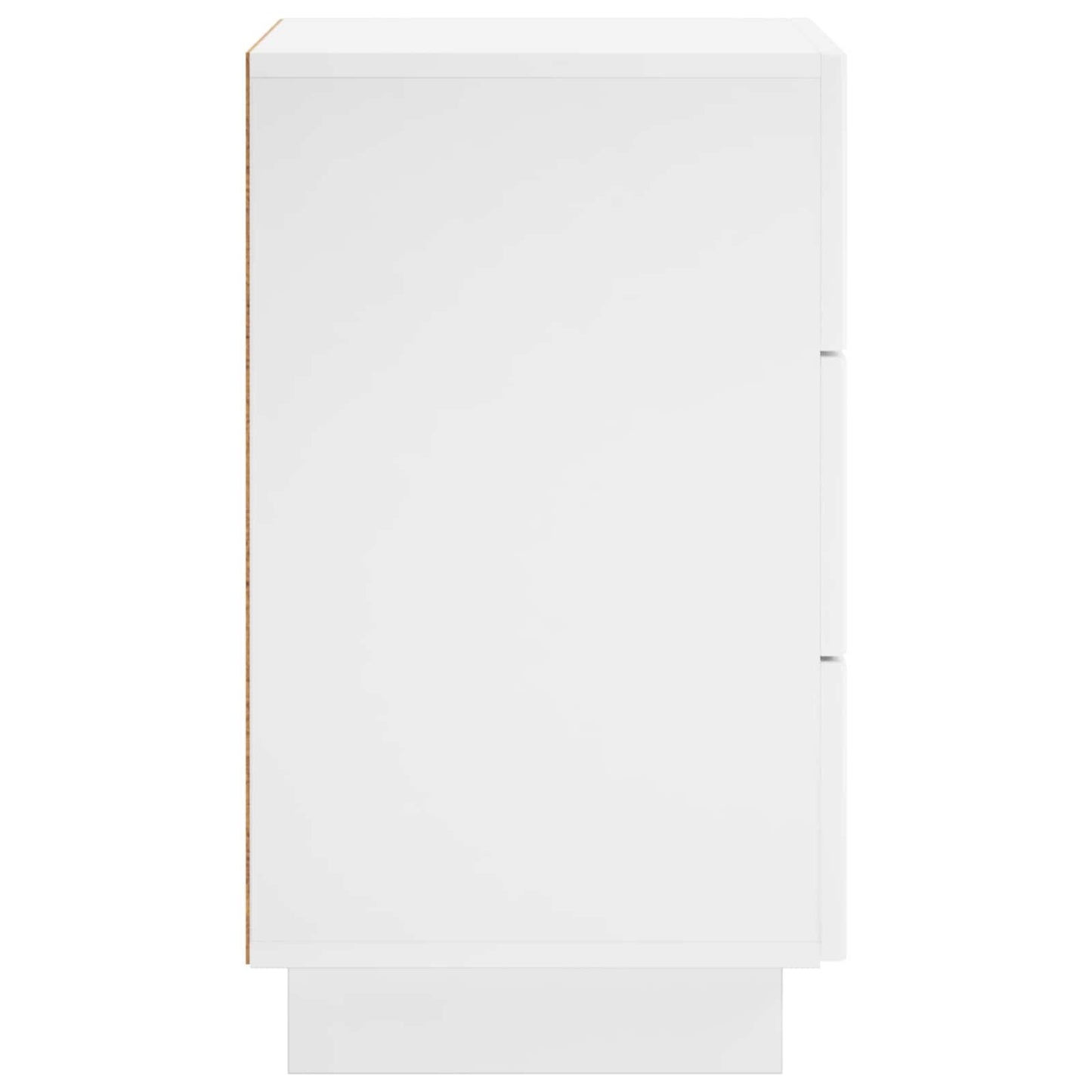 vidaXL Bedside Cabinet 2 pcs High Gloss White 33.5 x 34.5 x 60 cm