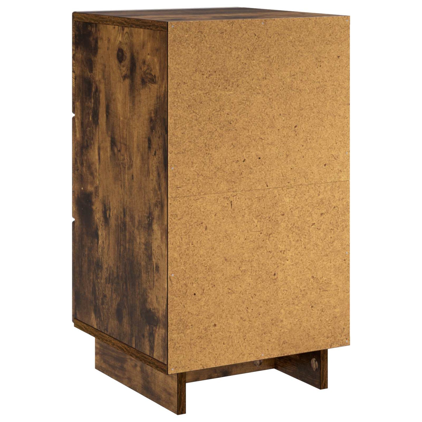 vidaXL Bedside Cabinet Smoked Oak 33.5 x 34.5 x 60 cm Engineered Wood