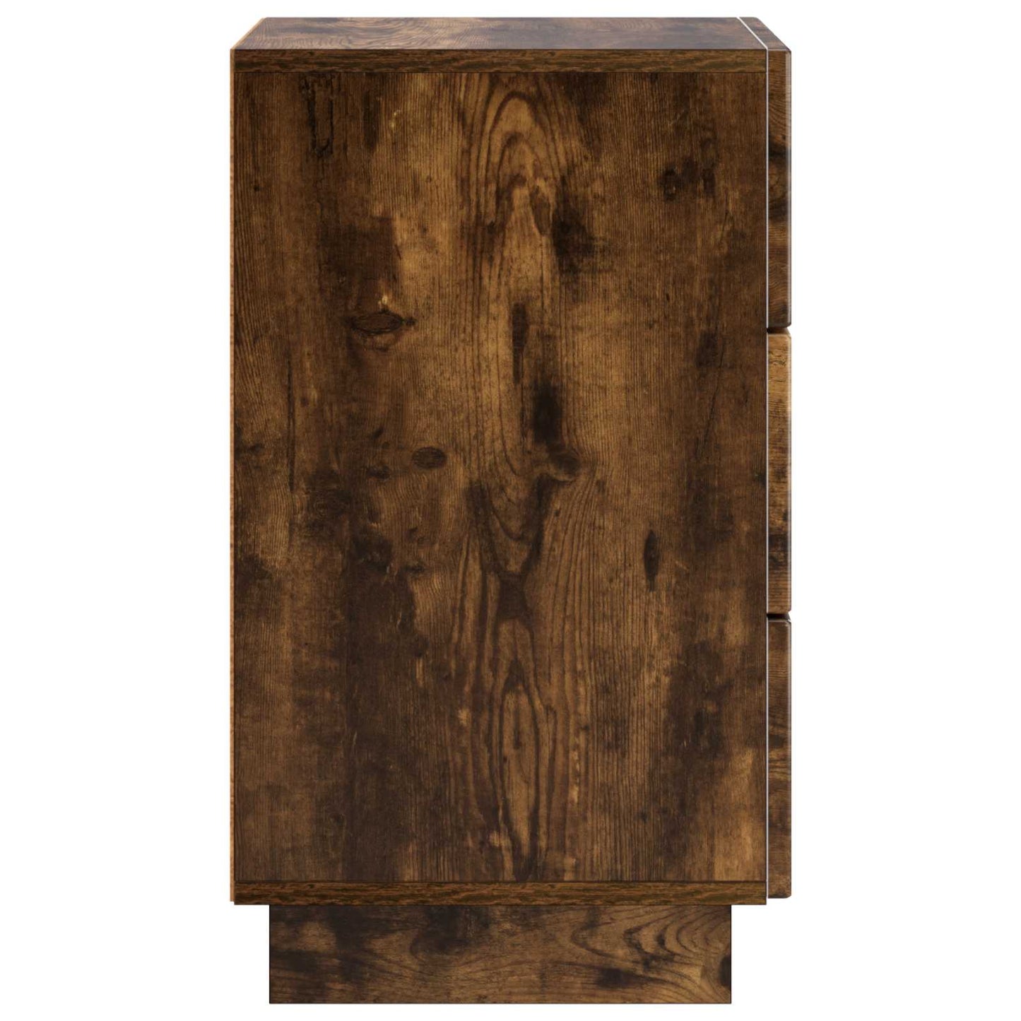 vidaXL Bedside Cabinet 2 pcs Smoked Oak 33.5 x 34.5 x 60 cm