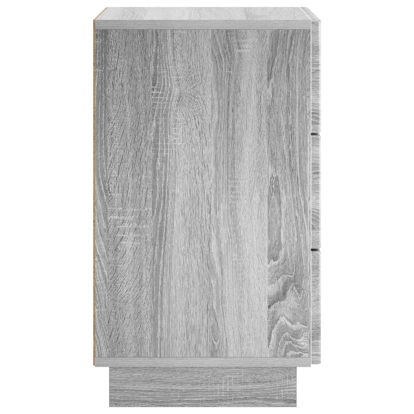 vidaXL Bedside Cabinet 2 pcs Grey Sonoma 33.5 x 34.5 x 60 cm