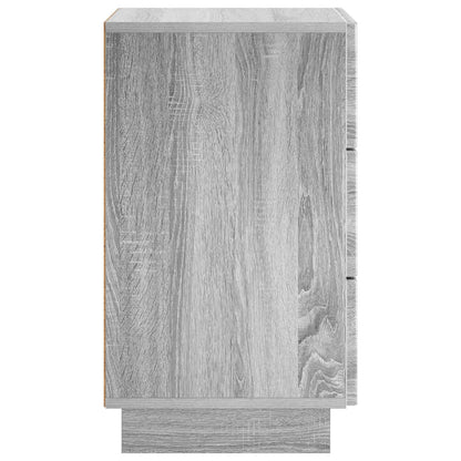 vidaXL Bedside Cabinet 2 pcs Grey Sonoma 33.5 x 34.5 x 60 cm