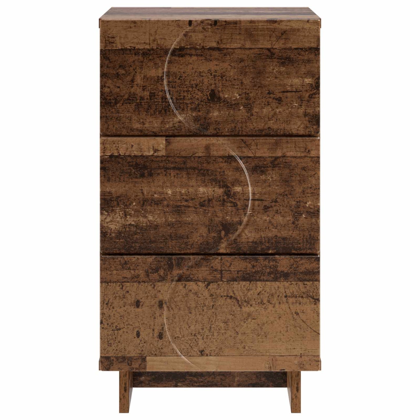 vidaXL Bedside Cabinet 2 pcs Old Wood 33.5 x 34.5 x 60 cm