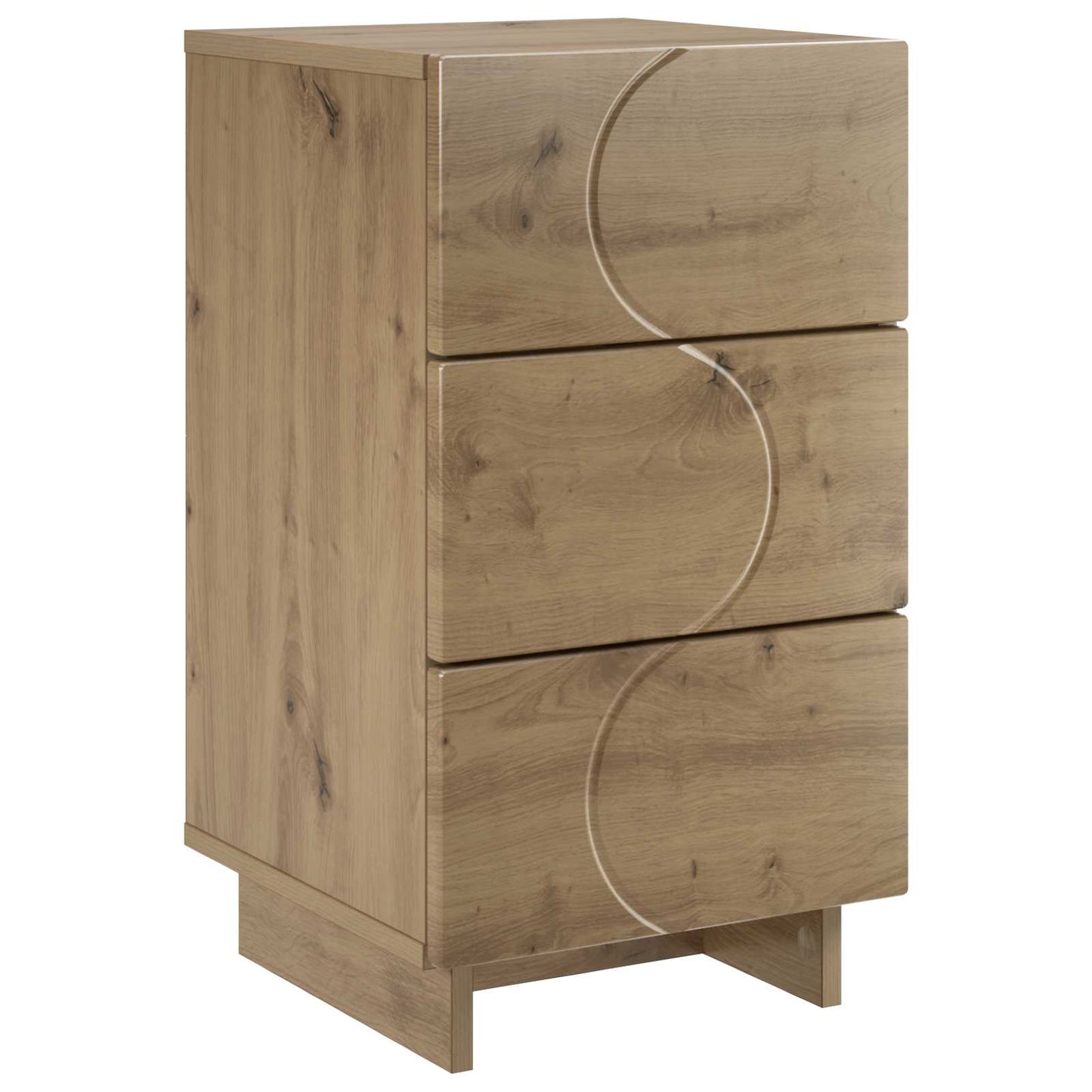 vidaXL Bedside Cabinet Artisan Oak 33.5 x 34.5 x 60 cm Engineered Wood