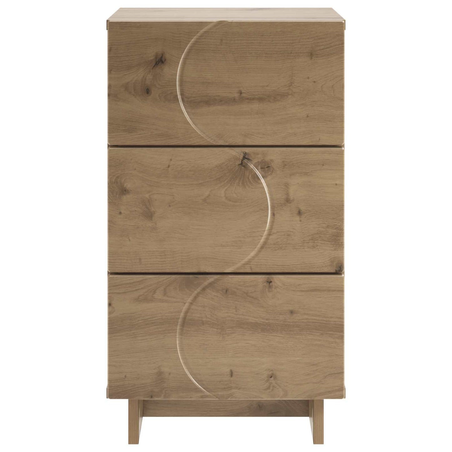 vidaXL Bedside Cabinet 2 pcs Artisan Oak 33.5 x 34.5 x 60 cm