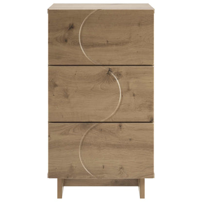 vidaXL Bedside Cabinet 2 pcs Artisan Oak 33.5 x 34.5 x 60 cm