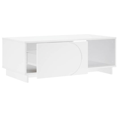 vidaXL Coffee Table White 95 x 50.5 x 35 cm Engineered Wood