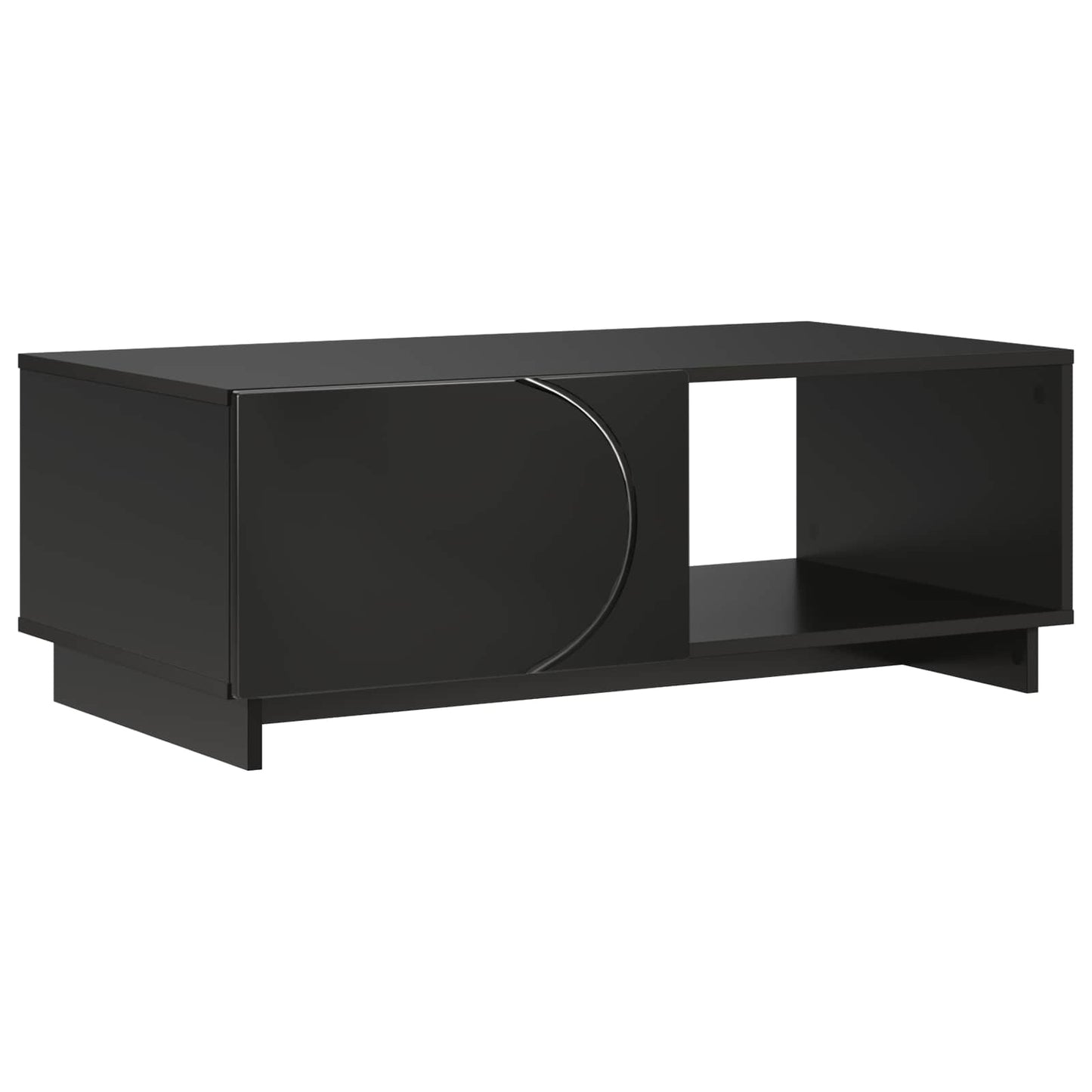 vidaXL Coffee Table Black 95 x 50.5 x 35 cm Engineered Wood