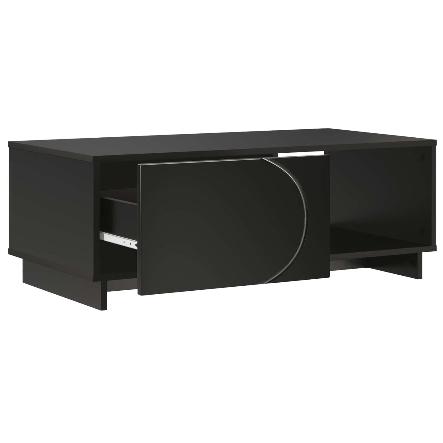 vidaXL Coffee Table Black 95 x 50.5 x 35 cm Engineered Wood