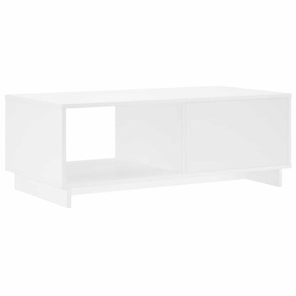 vidaXL Coffee Table High Gloss White 95 x 50.5 x 35 cm Engineered Wood
