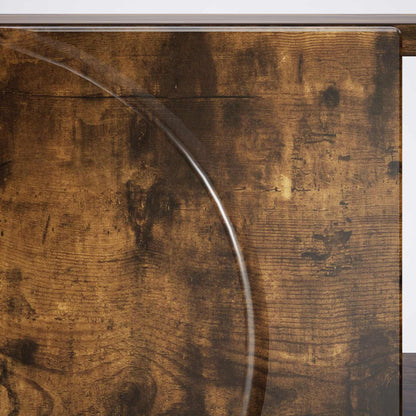 vidaXL Coffee Table Smoked Oak 95 x 50.5 x 35 cm Engineered Wood