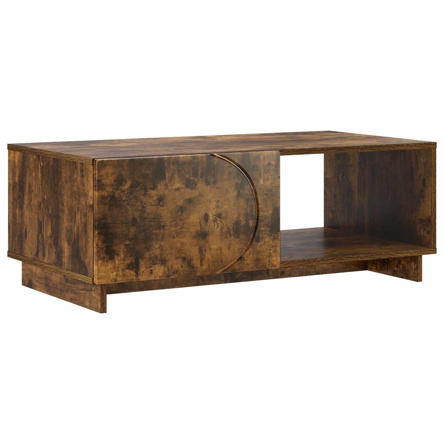 vidaXL Coffee Table Smoked Oak 95 x 50.5 x 35 cm Engineered Wood