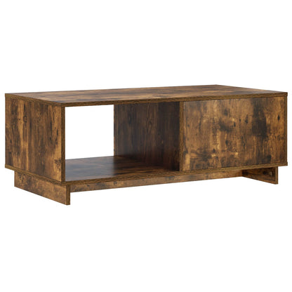 vidaXL Coffee Table Smoked Oak 95 x 50.5 x 35 cm Engineered Wood