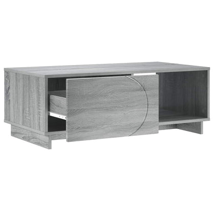 vidaXL Coffee Table Grey Sonoma 95 x 50.5 x 35 cm Engineered Wood