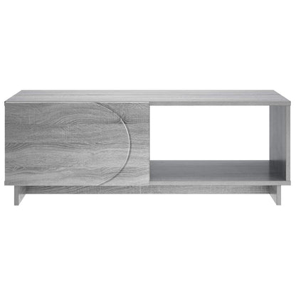 vidaXL Coffee Table Grey Sonoma 95 x 50.5 x 35 cm Engineered Wood