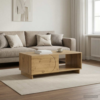 vidaXL Coffee Table Artisan Oak 95 x 50.5 x 35 cm Engineered Wood