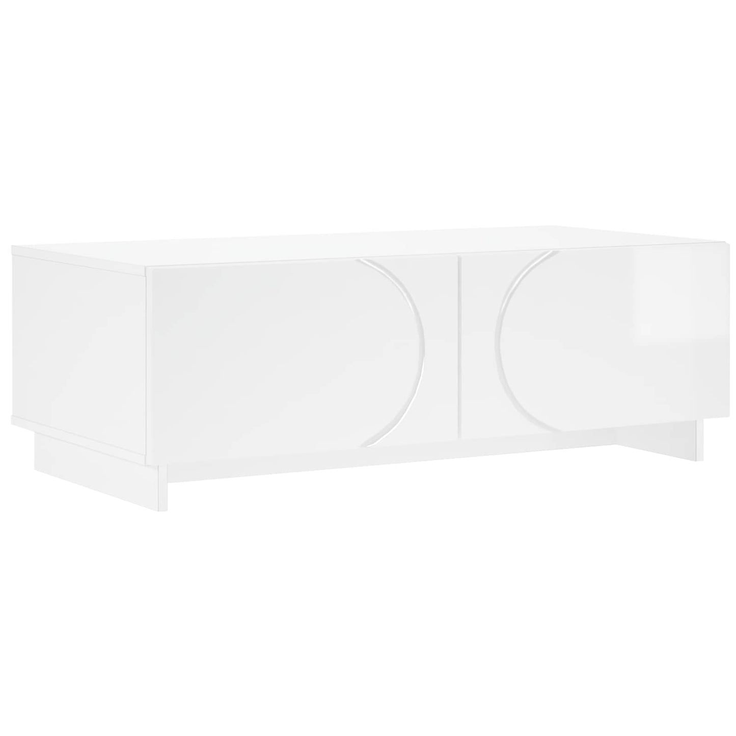 vidaXL Coffee Table High Gloss White 102 x 50.5 x 35 cm
