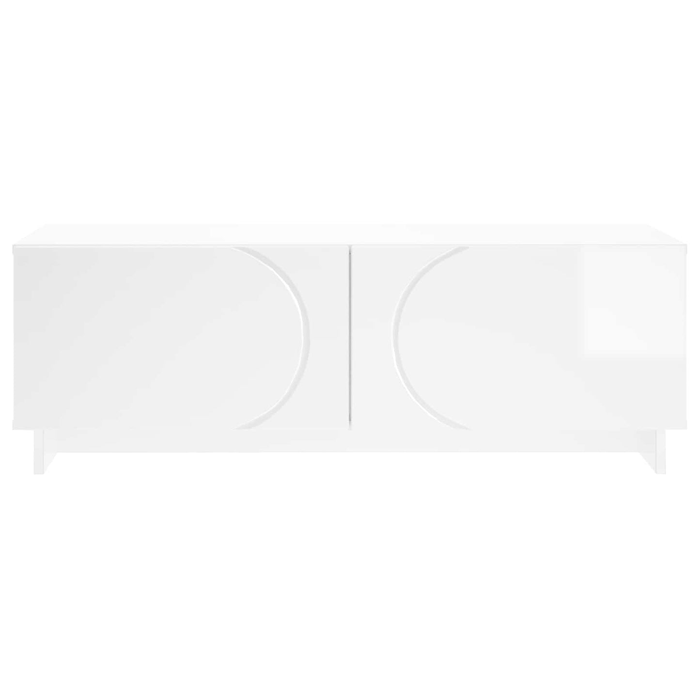vidaXL Coffee Table High Gloss White 102 x 50.5 x 35 cm