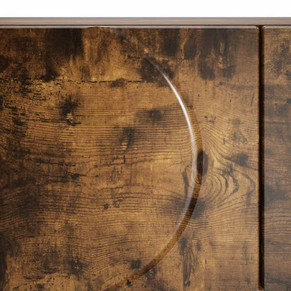 vidaXL Coffee Table Smoked Oak 102 x 50.5 x 35 cm Engineered Wood