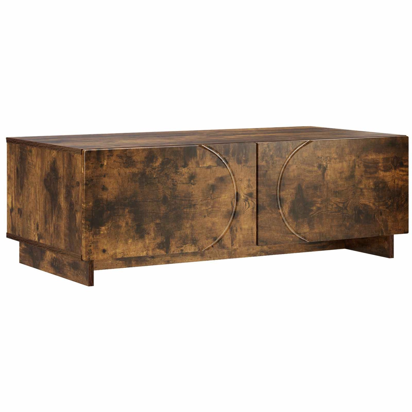 vidaXL Coffee Table Smoked Oak 102 x 50.5 x 35 cm Engineered Wood