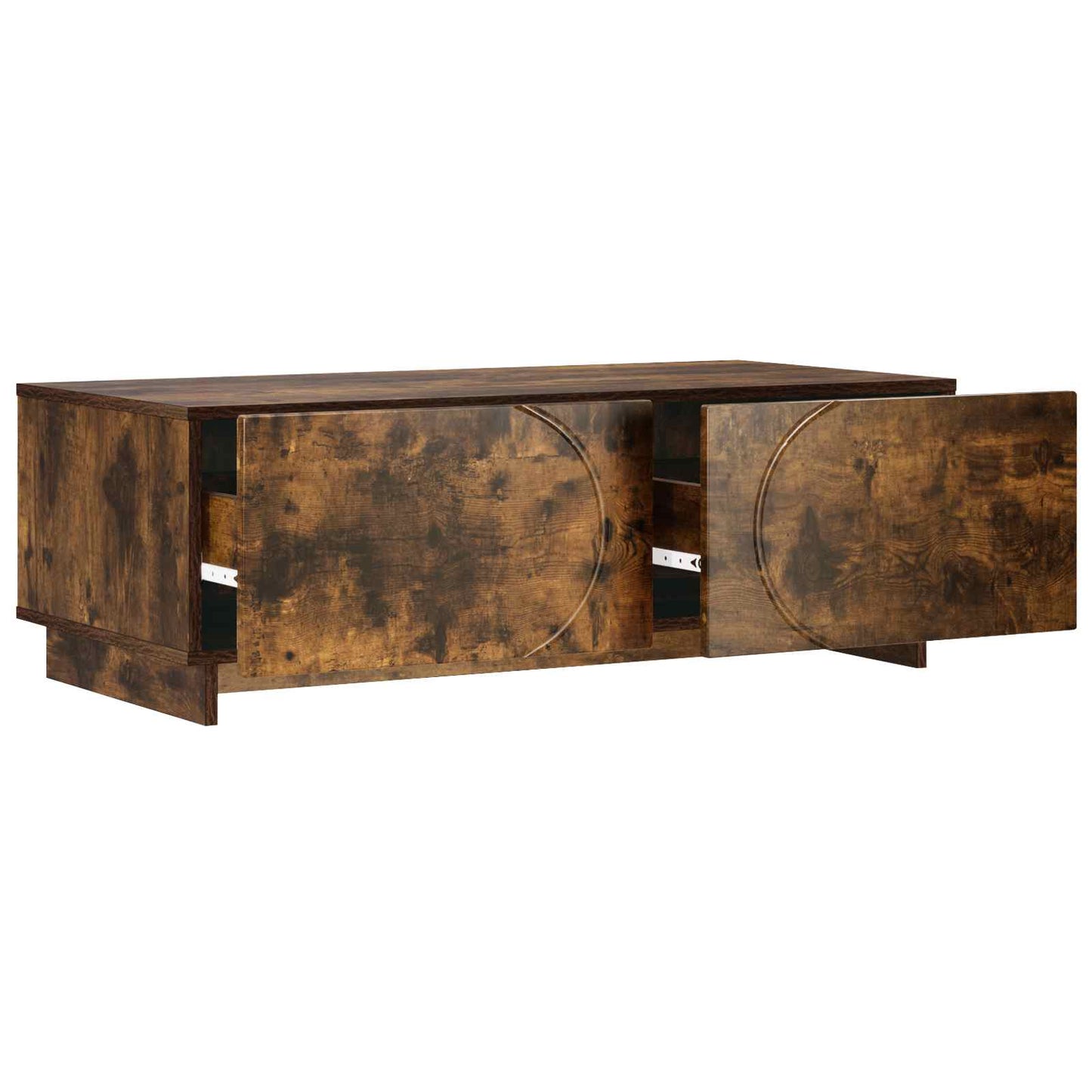 vidaXL Coffee Table Smoked Oak 102 x 50.5 x 35 cm Engineered Wood