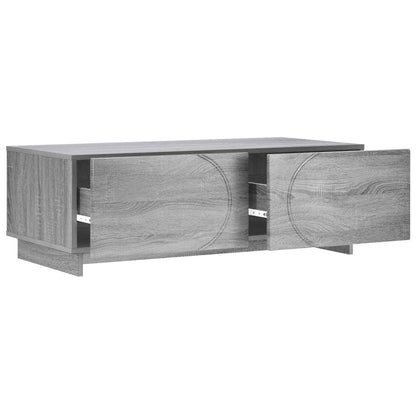 vidaXL Coffee Table Grey Sonoma 102 x 50.5 x 35 cm Engineered Wood