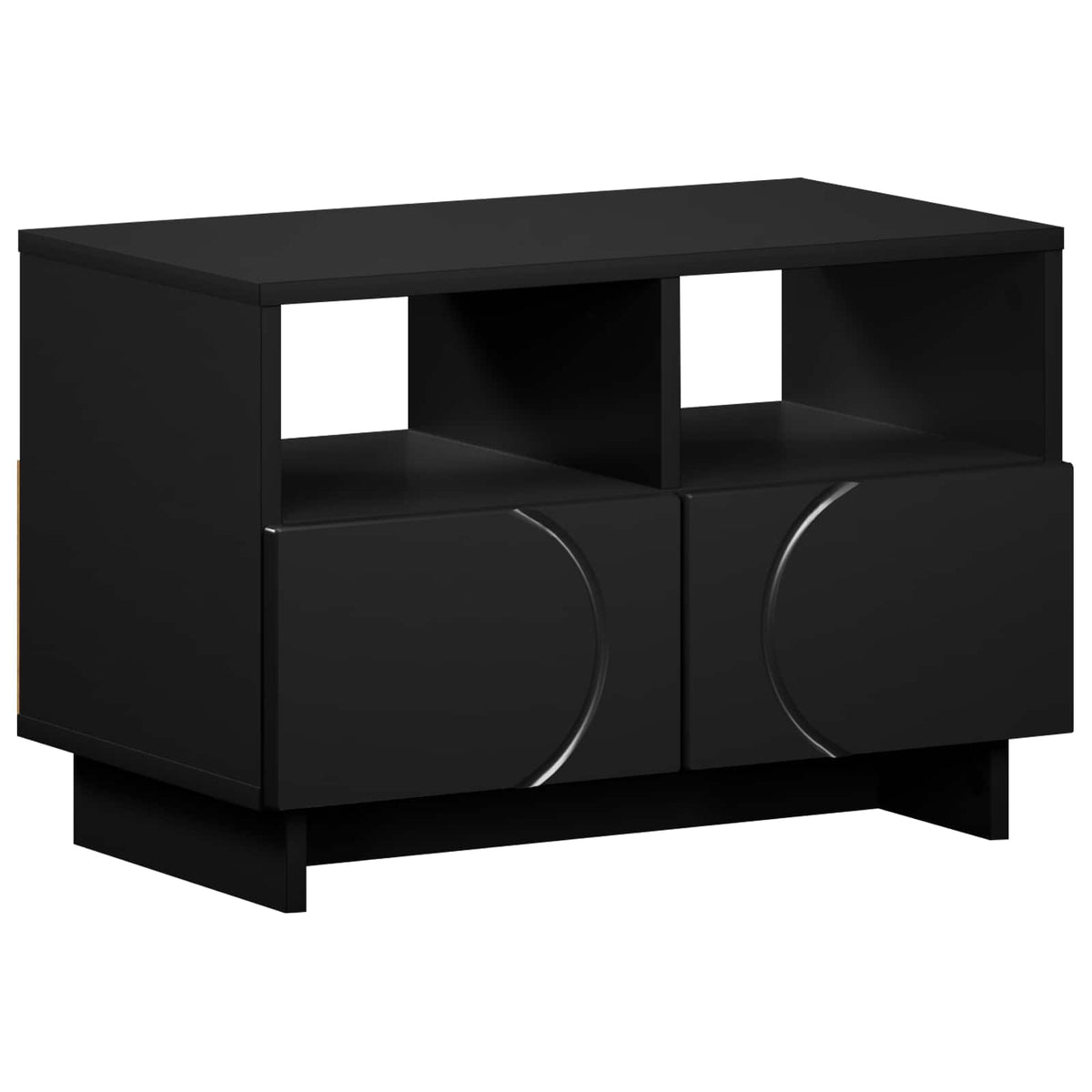vidaXL TV Stand 60 x 34.5 x 40 cm Black Engineered Wood