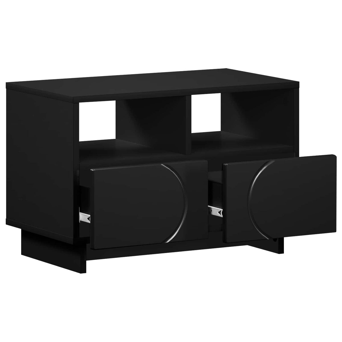 vidaXL TV Stand 60 x 34.5 x 40 cm Black Engineered Wood