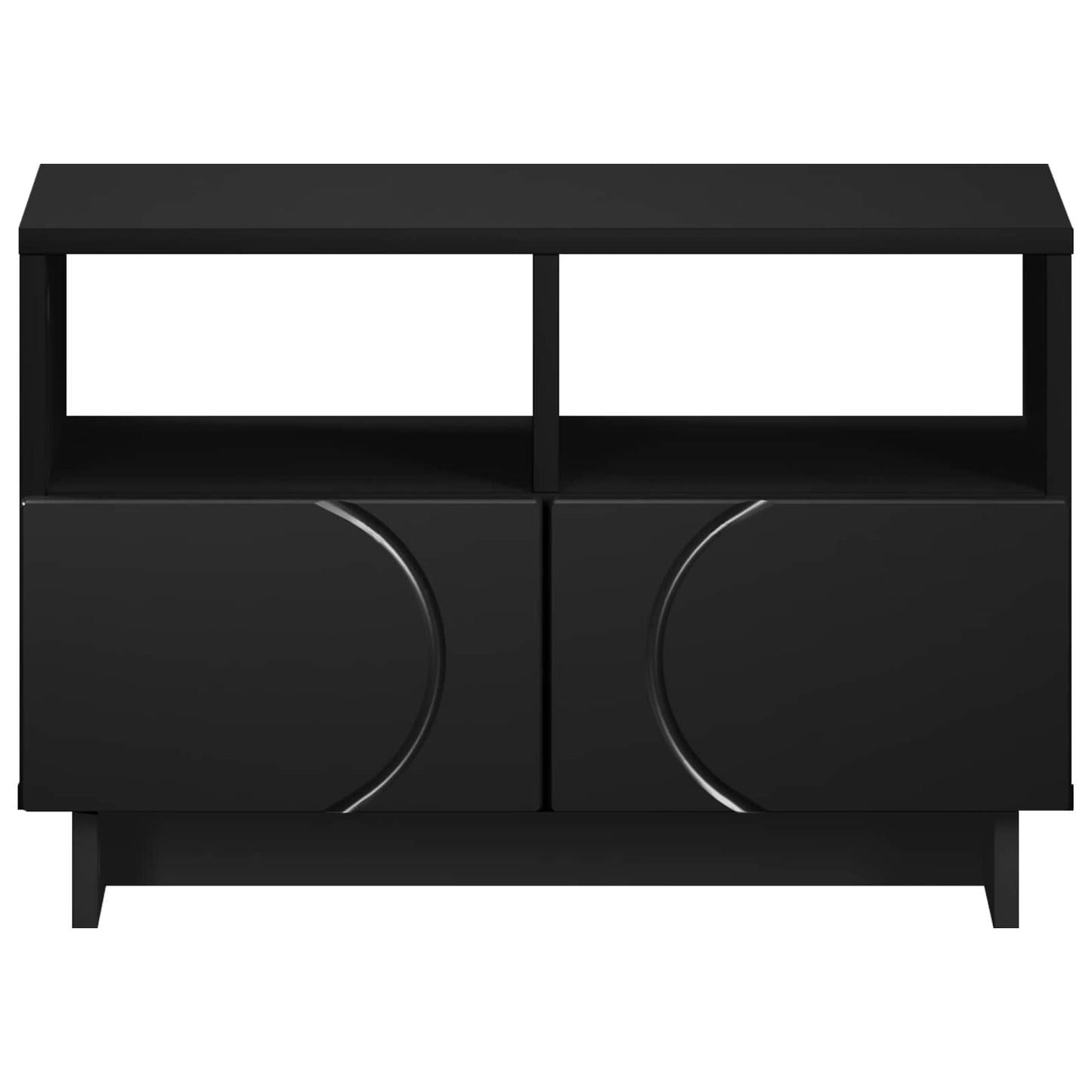 vidaXL TV Stand 60 x 34.5 x 40 cm Black Engineered Wood