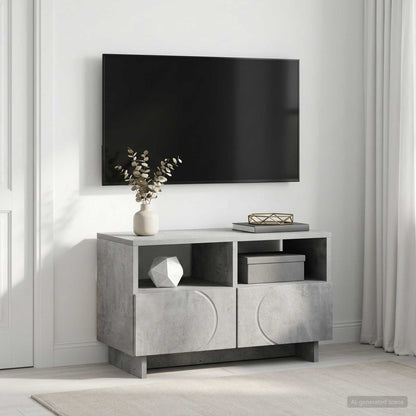 vidaXL TV Stand 60 x 34.5 x 40 cm Concrete Grey Engineered Wood