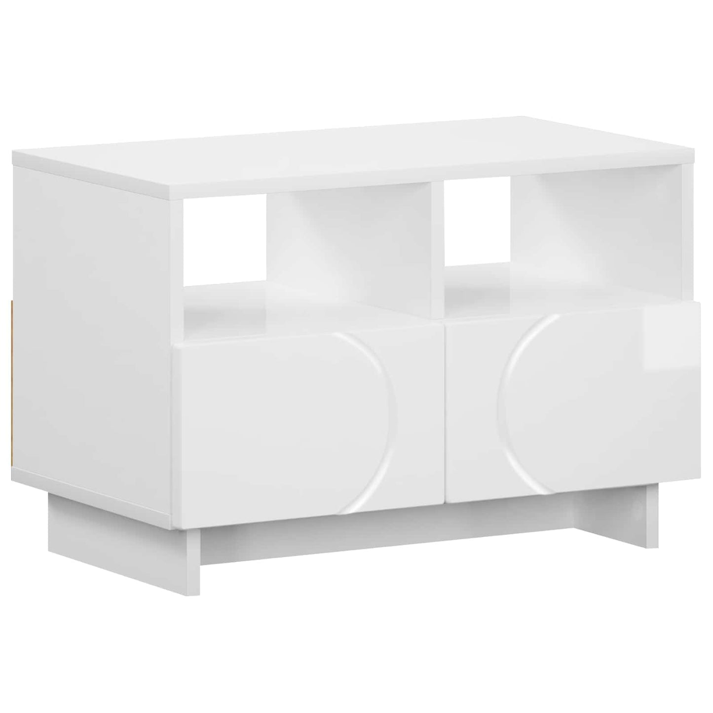 vidaXL TV Stand 60 x 34.5 x 40 cm High Gloss White Engineered Wood