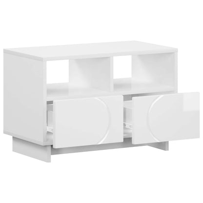 vidaXL TV Stand 60 x 34.5 x 40 cm High Gloss White Engineered Wood