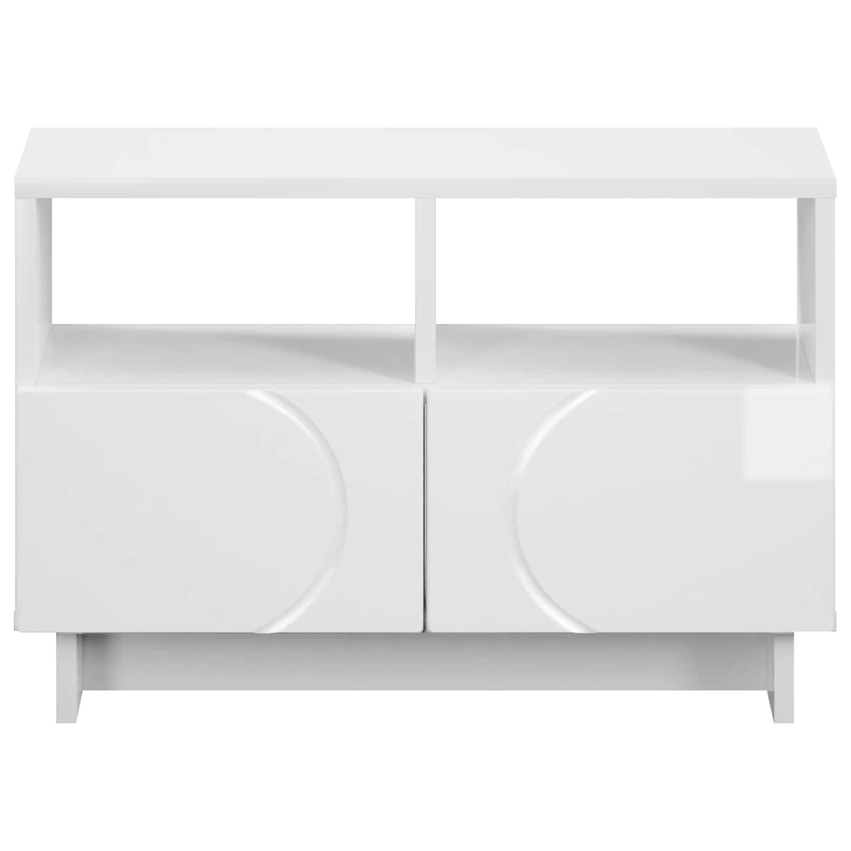 vidaXL TV Stand 60 x 34.5 x 40 cm High Gloss White Engineered Wood