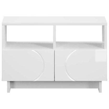 vidaXL TV Stand 60 x 34.5 x 40 cm High Gloss White Engineered Wood