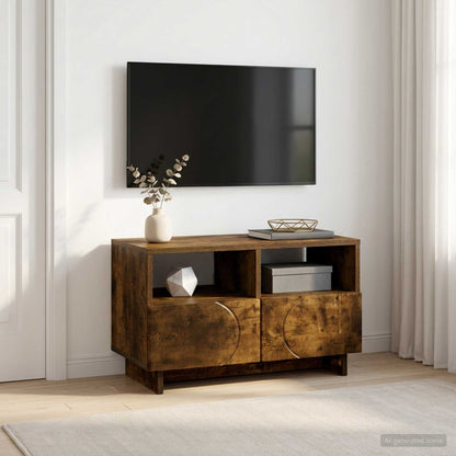 vidaXL TV Stand 60 x 34.5 x 40 cm Smoked Oak Engineered Wood