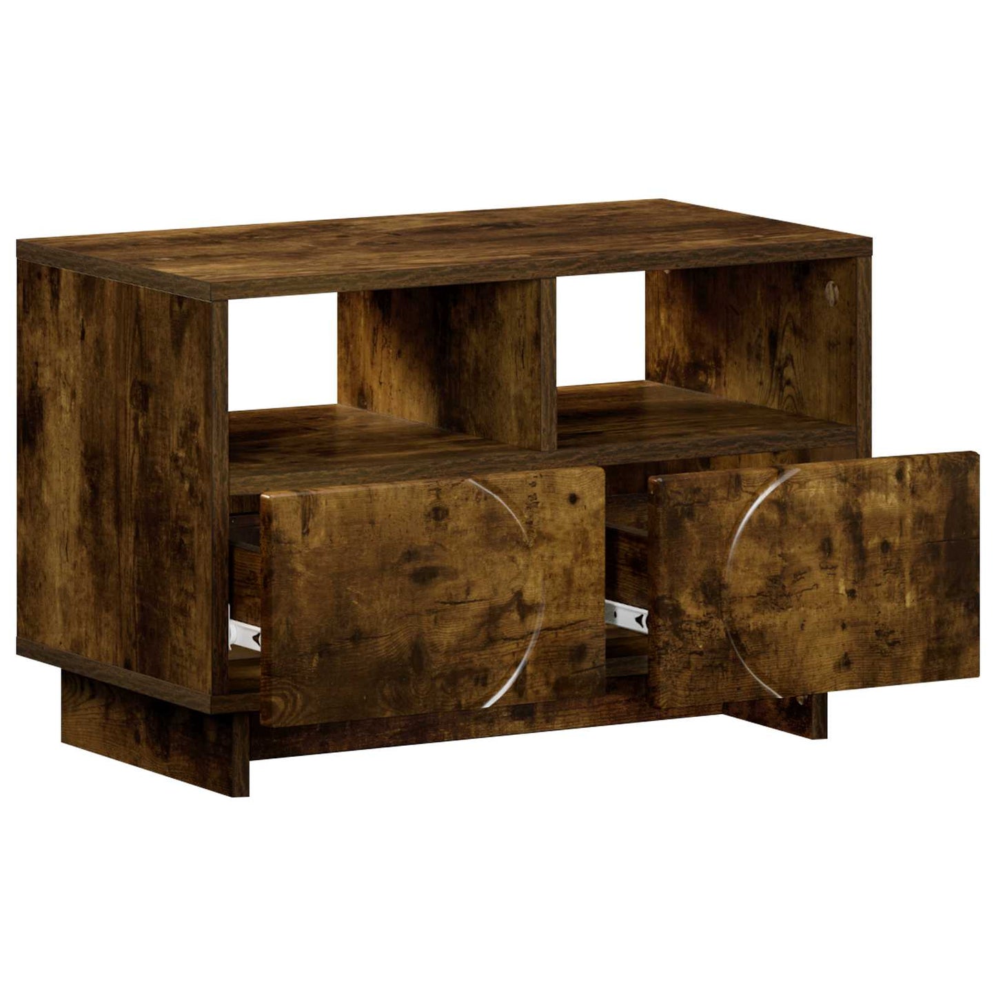 vidaXL TV Stand 60 x 34.5 x 40 cm Smoked Oak Engineered Wood