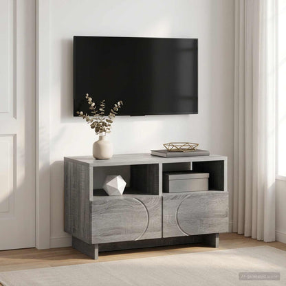 vidaXL TV Stand 60 x 34.5 x 40 cm Grey Sonoma Engineered Wood