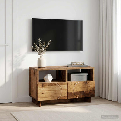 vidaXL TV Stand 60 x 34.5 x 40 cm Old Wood Engineered Wood